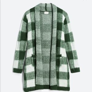 Stitch Fix Emory Park Green and White Cardigan